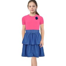 Bambini Vestito Estivo Rosa