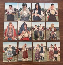 COSTUMI SARDI LOTTO CARTOLINE DA FOTOCOLOR KODAK EKTACHROME ED. PAGANO 1960ca