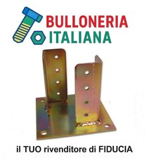 Supporto Metallico pesante-4mm-Travi 120x120mm Zincato-staffa angolare piastra