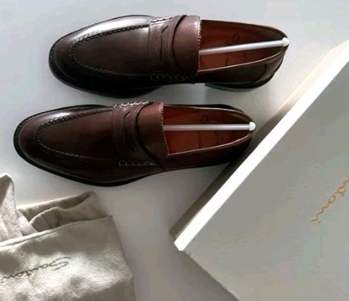 Mocassini santoni pelle - mocassini, brown