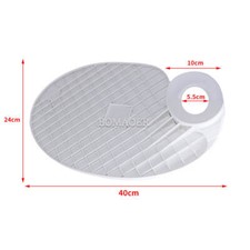 Vassoio montato su palo in plastica uso dentista per sedia odontoiatrica forma rotonda BOMAOE