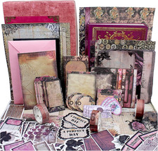 Kit Forniture Scrapbooking Vintage, 185 Pezzi Kit Giornale Spazzatura, Carta Scrapbook A6