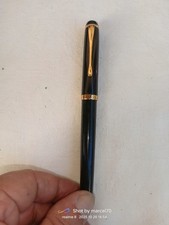 ANTICA PENNA STILOGRAFICA ANNI 70 DOCTOR NERA FINITURE ORO 