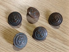 5 Bottoni in Metallo Marina Militare Navale 