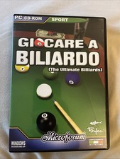 GIOCARE A BILIARDO MICROFORUM PC CD-ROM COMPLETO ITALIANO 