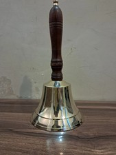 Campana a mano vintage ottone