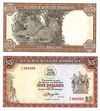 RHODESIA 1979 5 dollari Pick