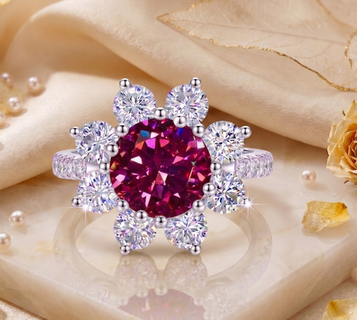 Raro anello diamante naturale - anello,