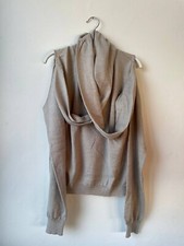 Maglione Maison Martin Margiela Donna L Beige 100% Lana NUOVO senza cartellino