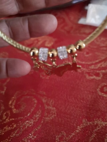 Braccialetto acciaio strass - braccialetto,