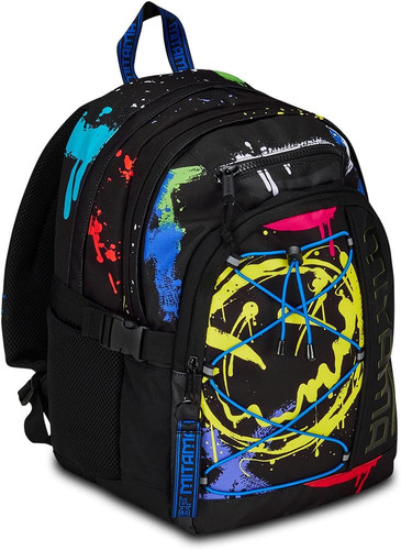 Zaino triplo scomparto fluo - scomparto,