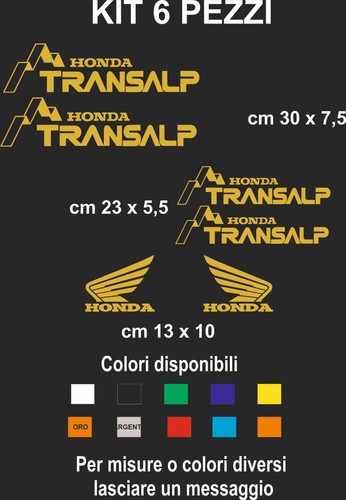Adesivi honda transalp vinile - transalp,