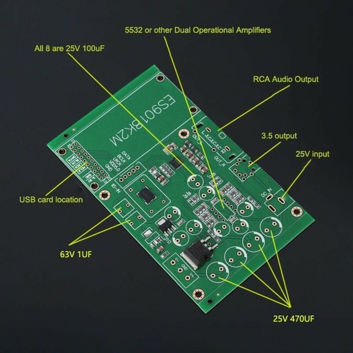 Scheda pcb per - scheda, es9018k2m