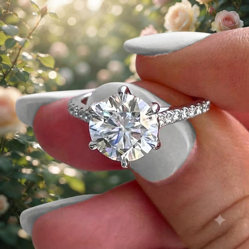 Raro anello solitario argento - raro,