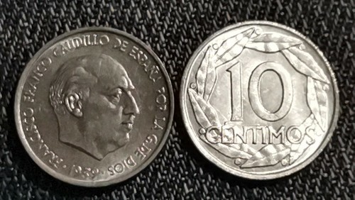 Spagna centesimi 1959 - spagna, 10