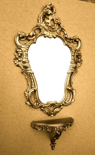 Set specchio parete - da, oro