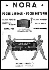 PUBBLICITA' 1931 NORA RADIO S