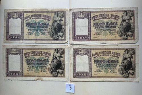 Lotto banconote 100 franchi - lotto,