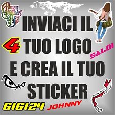 Adesivo PERSONALIZZATO, inviaci il tuo logo e crea il tuo sticker