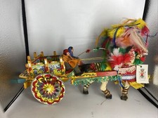 Carretto siciliano NUOVO INTERAMENTE IN LEGNO - MAI APERTO ANNI '80/90 az art CT