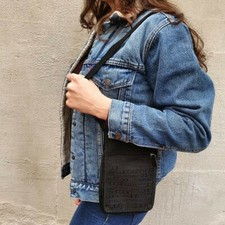 Borsa Borsello Unisex Firmato Gai Mattiolo Nero Tracolla Tasche