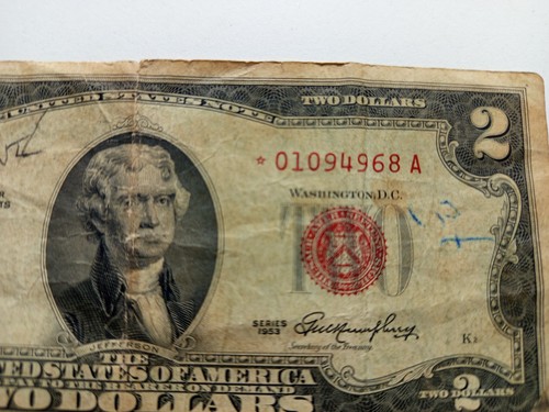 Dollari timbro rosso 1953 - 2,