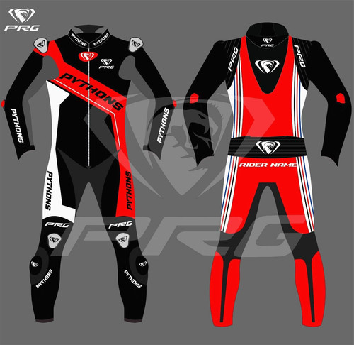 Tuta pelle pythons moto corsa - pythons,