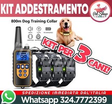 3 COLLARI + TELECOMANDO✅800m