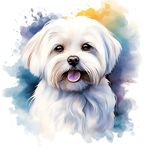 Adesivo auto maltese cani