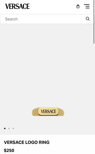 Anello logo versace - anello,