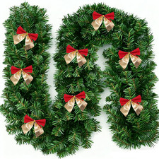 Ghirlande Natalizie 10 M, Non Illuminate, Ghirlanda Di Pino Verde Artificiale, G