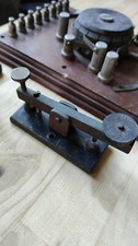 Vecchio Telegrafo Epoca Antico Tasto Telegrafico Interruttore Raro 5 Pezzi