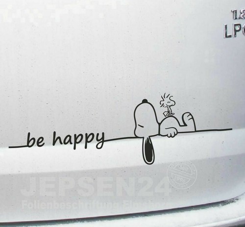 Adesivo happy snoopy - be, che