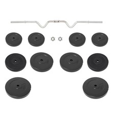 Bilanciere Curvo con Dischi 90