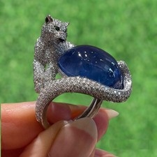 Anello pantera animale in