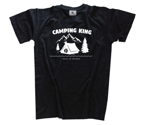 Maglietta camping king - king, tende