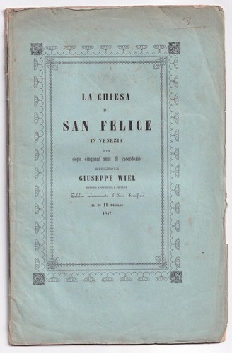 1847 venezia chiesa - chiesa, san