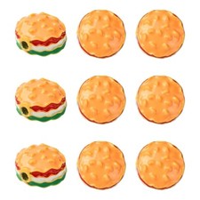 10x Smalto Carino Hamburger
