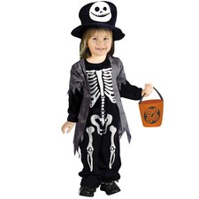 Ciao Costume Carnevale Scheletrino Baby Skeleton Borsa Portadolci Nero Bambino