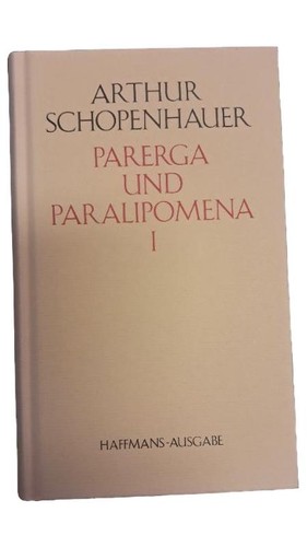 Arthur schopenhauer parerga - schopenhauer,