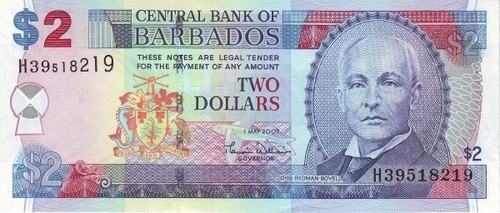 Barbados 2007 banconota nuova - barbados,