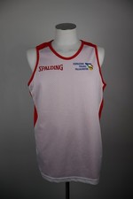 SPALDING FIP PALLACANESTRO CANOTTA T-SHIRT UOMO TG M SPORT VINTAGE DOUBLE FACE