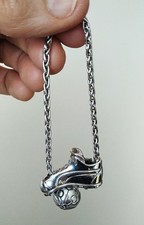 PORTACHIAVI / CIONDOLO  SCARPA DA CALCIO E PALLONE  - Argento 925 - OTTAVIANI