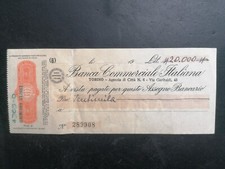 ASSEGNO  BANCA COMMERCIALE