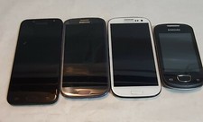 Lotto 4 Smartphone Samsung Non Funzionanti,per Riparazione O Ricambi