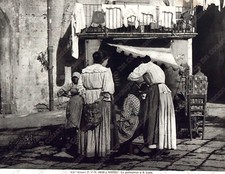 1905 NAPOLI La pettinatrice a