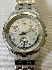 SWATCH CHRONO DATARIO FULL INOX