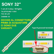KIT 2 BARRE STRIP 30 LED TV