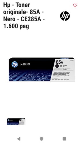 Originale ce285a toner 85a - originale,