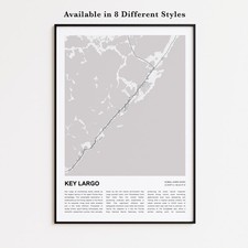 Stampa mappa Key Largo City